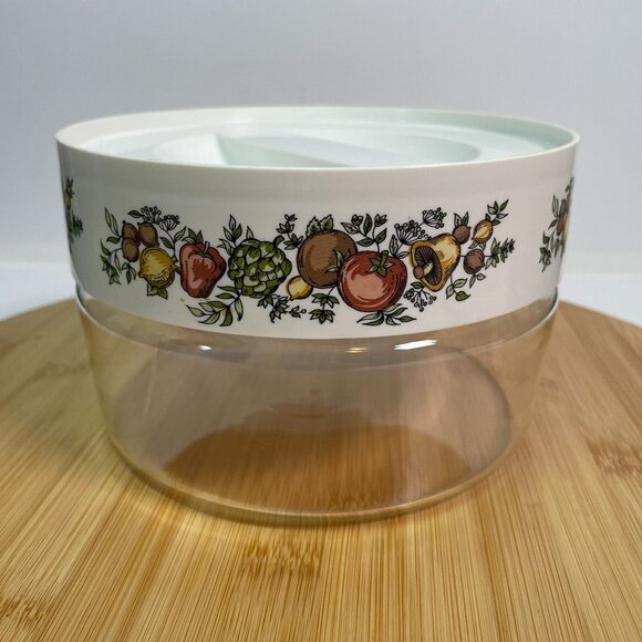Vintage Pyrex Spice of Life See N Store Jar Glass Container Corning Canister - Picture 1 of 6